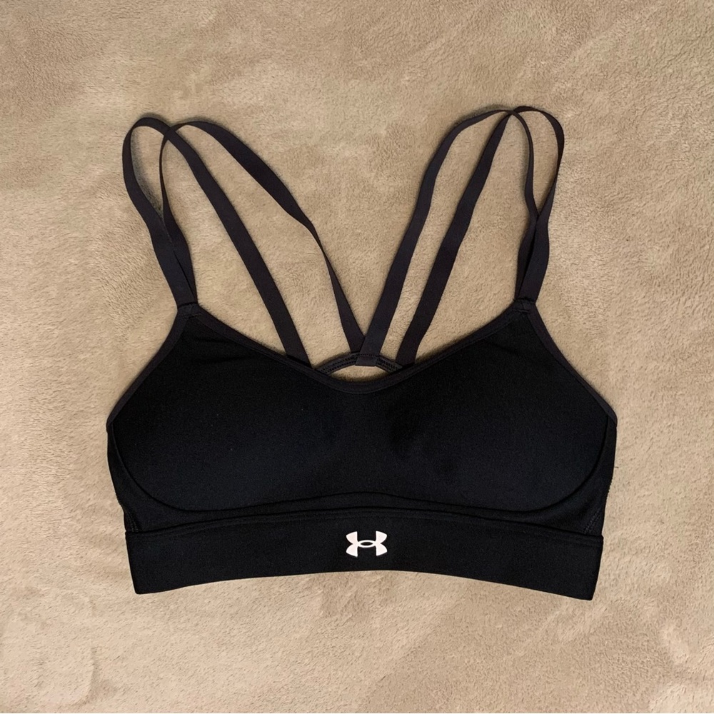 LIKE NEW Under Armour XS Black Sports Bra